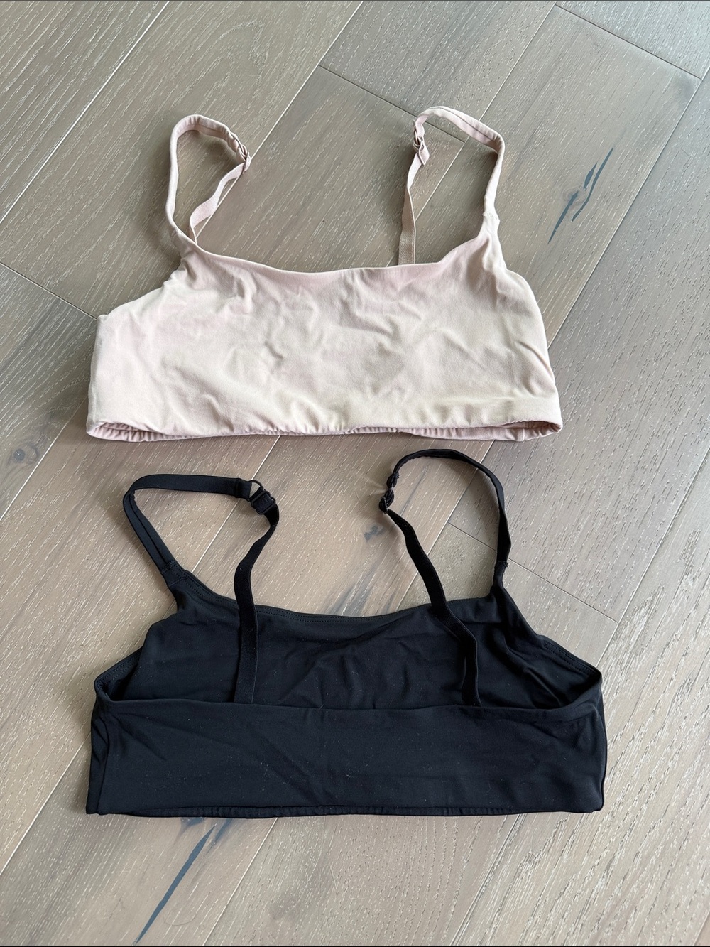 Old Navy Seamless Bralette Duo - Black and Nude